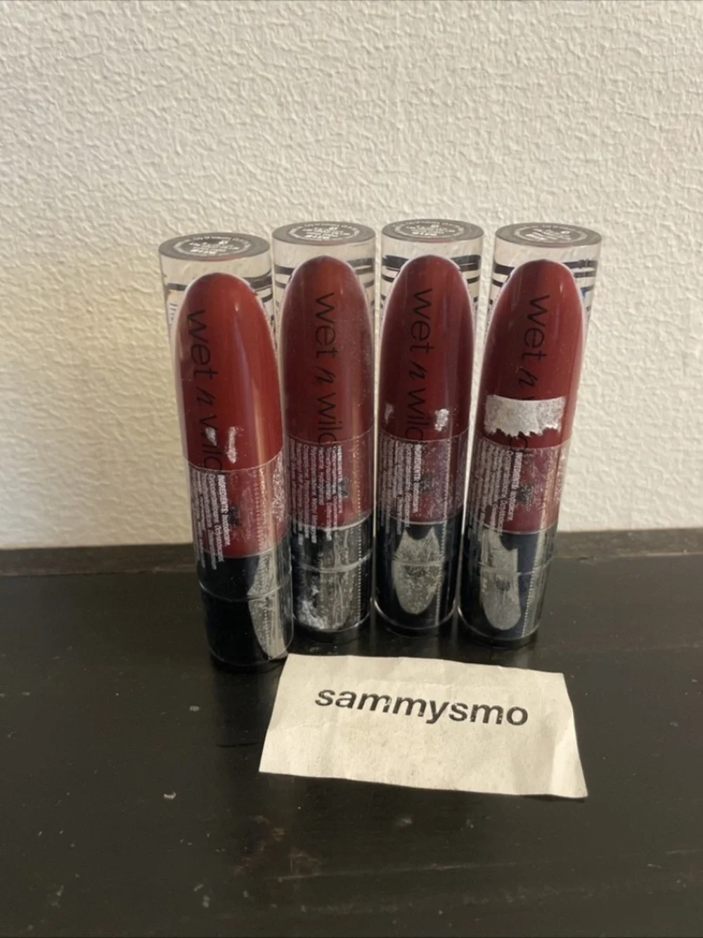 Wet n Wild Megalast Liquid Catsuit 931B Video Vixen Lipstick x4